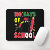 Grappige kat 100 dagen van school kitten potlood 1 muismat (Met muis)