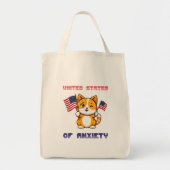 Grappige kat 4 juli Amerikaanse vlag kat Tote Bag (Voorkant)