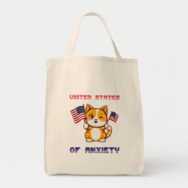 Grappige kat 4 juli Amerikaanse vlag kat Tote Bag