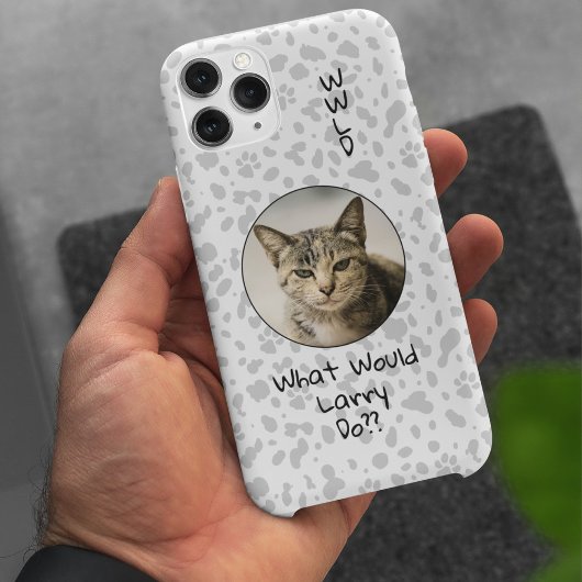 Grappige kat aangepaste huisdier foto gepersonalis Case-Mate iPhone case