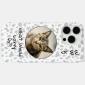 Grappige kat aangepaste huisdier foto gepersonalis Case-Mate iPhone case (Achterkant (horizontaal))