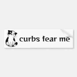 Grappige Kat Aangepaste Tekst Bedwing Mijn Angst A Bumpersticker