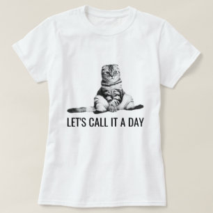 Grappige kat aanpasbaar t-shirt