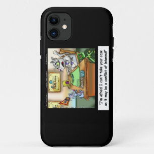 Grappige kat advocaat "Fluffy Cohen" iPhone5/5S Ho iPhone 11 Hoesje
