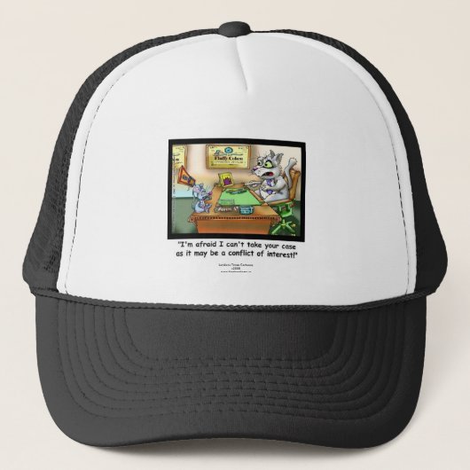 Grappige Kat & Advocaat Truckerspet Trucker Pet (Voorkant)