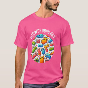 Grappige Kat Bacteriën Meowcrobiologie Microbiolog T-shirt
