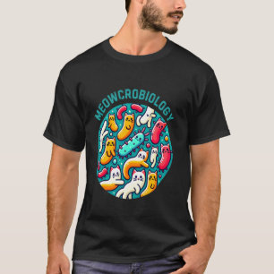 Grappige Kat Bacteriën Meowcrobiologie Microbiolog T-shirt