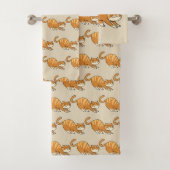 grappige kat bad handdoek (Insitu)