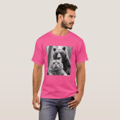Grappige kat Beer De laatste selfie T-shirt (Voorkant volledig)