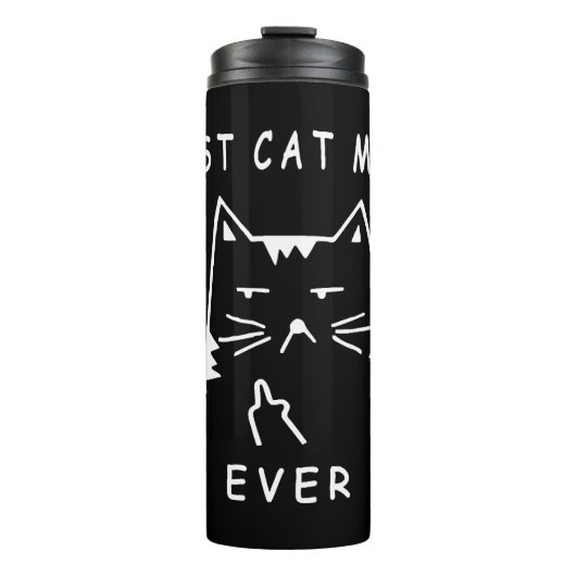 grappige kat beste kat moeder ooit met mijn kat gr thermosbeker (Voorkant)