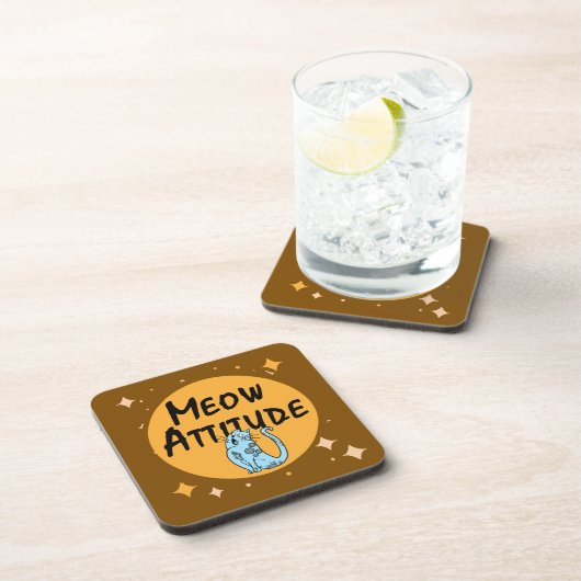 grappige kat bier onderzetter (Rechterzijde)