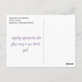 Grappige kat bloemenzonnehoed aangepaste verjaarda briefkaart (Achterkant)