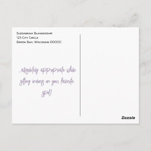 Grappige kat bloemenzonnehoed aangepaste verjaarda briefkaart (Achterkant)