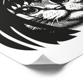 Grappige kat Bob kapsel Bobcat Humorous Cats Cat L Poster (Hoek)