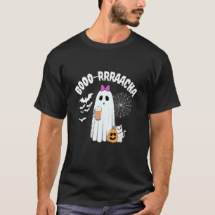 Grappige Kat Booo-rrraacha Borracha Feest Hallowee T-shirt