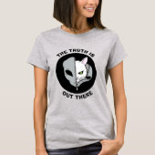 Grappige kat buitenaards De waarheid is daar T-shirt (Voorkant)