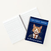 Grappige kat cadeaus voor Law Student Advocaat Han Notitieboek (Binnen)