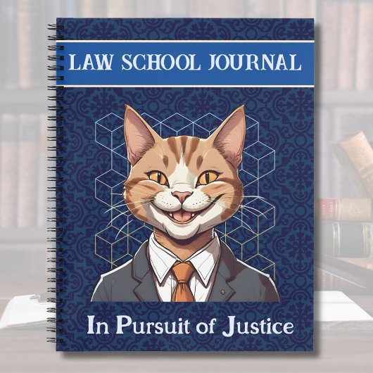 Grappige kat cadeaus voor Law Student Advocaat Han Notitieboek
