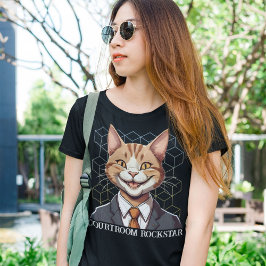 Grappige kat cadeaus voor Law Student Advocaat Han T-shirt