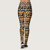 Grappige kat Candy maïs patroon Halloween plezier Leggings (Achterkant)
