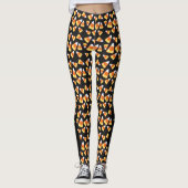 Grappige kat Candy maïs patroon Halloween plezier Leggings (Voorkant)