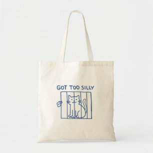 Grappige kat Canvas tas - kreeg te Gekke minimalis