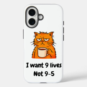 Grappige Kat iPhone 16 Hoesje