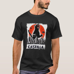 Grappige Kat Catzilla Kat Japans T-shirt