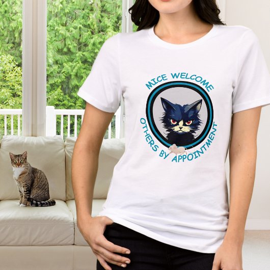 Grappige kat citaat voor hem Tri-Blend shirt