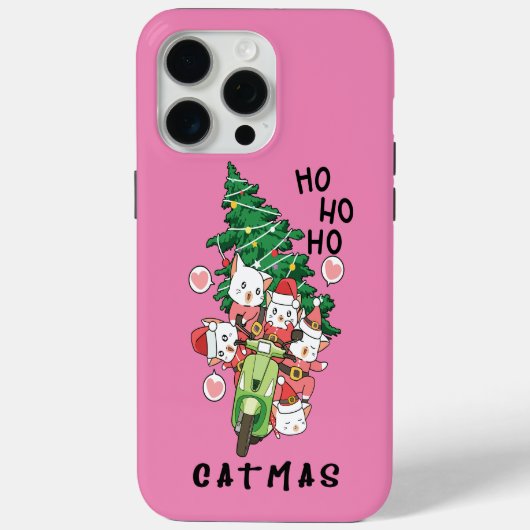 Grappige kat Claus Vrolijk Catmas Case-Mate iPhone Case (Achterkant)