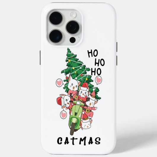 Grappige kat Claus Vrolijk Catmas Case-Mate iPhone Case (Achterkant)