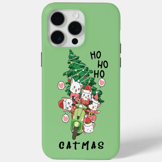 Grappige kat Claus Vrolijk Catmas Case-Mate iPhone Case (Achterkant)
