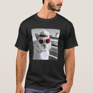 Grappige Kat Cruiseschip en Bijpassende Kerst Crui T-shirt