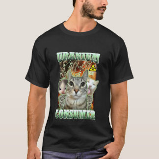 Grappige Kat Dank Memes Uranium Consument Domme Ka T-shirt
