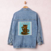 grappige kat denim jacket (Hangar)