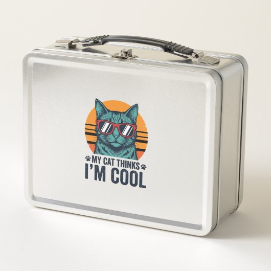 Grappige Kat Denkt Dat Ik Cool Ben Vintage (Voorkant)