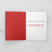 Grappige kat die de 12 dagen van Kerst zingt Feestdagen Kaart (Binnen)