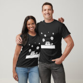Grappige kat die dobbelstenen gooit, kattenliefheb t-shirt (Unisex)