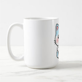 Grappige kat die een leuk drankje drinkt koffiemok