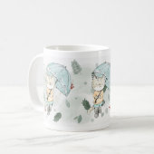 Grappige kat die geniet van de zomerdagen - schatt koffiemok (Voorkant links)