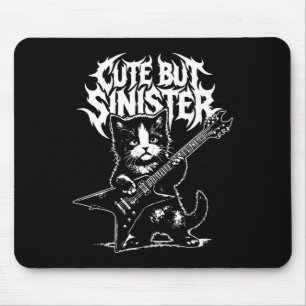 Grappige kat die gitaar speelt gitarist rock and r muismat