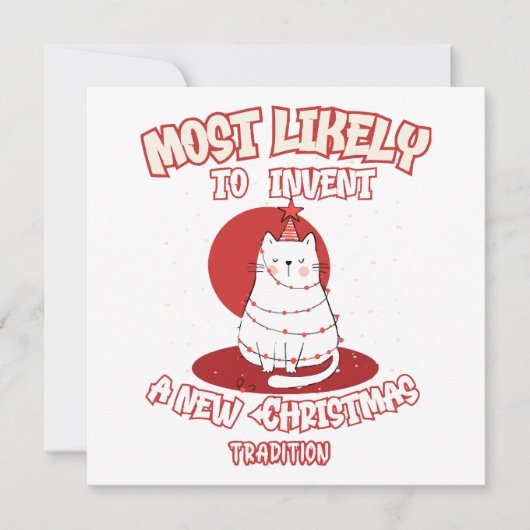 Grappige kat die hoogstwaarschijnlijk een nieuwe k kaart (Voorkant)