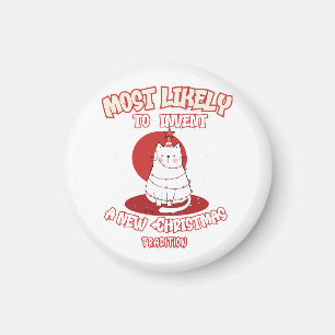 Grappige kat die hoogstwaarschijnlijk een nieuwe k magneet