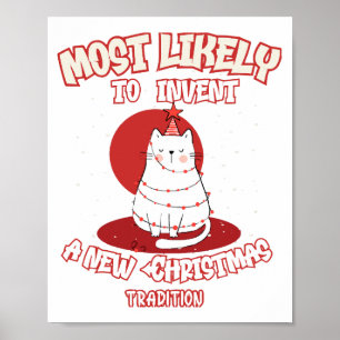 Grappige kat die hoogstwaarschijnlijk een nieuwe k poster
