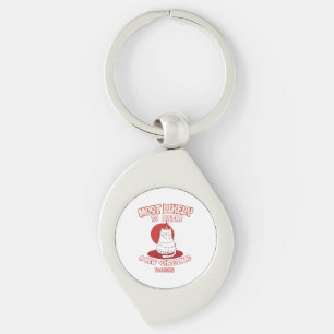 Grappige kat die hoogstwaarschijnlijk een nieuwe k sleutelhanger