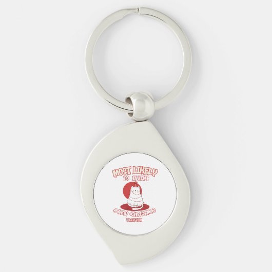 Grappige kat die hoogstwaarschijnlijk een nieuwe k sleutelhanger (Voorkant)