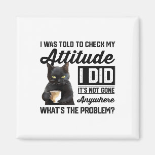 Grappige kat die ik moest controleren mijn houding magneet