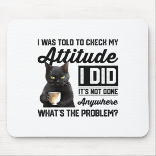 Grappige kat die ik moest controleren mijn houding muismat