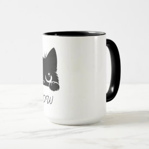 Grappige Kat die Koffie Drinkt Mooie Koffiemok Mok