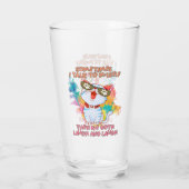 Grappige kat die tegen zichzelf praat - Schattigee Glas (Achterkant)